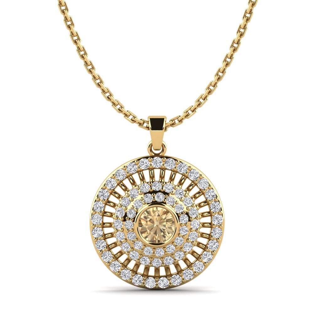 Brown Diamond Women's Pendant Pietro