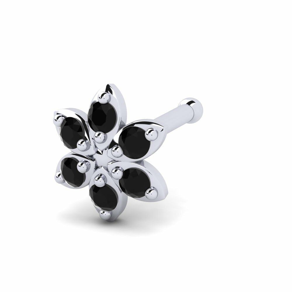 Black Diamond Nose Pin Pinchas