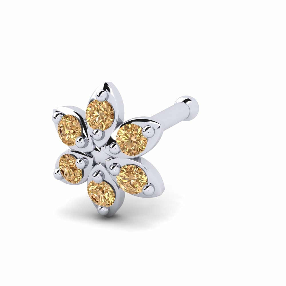 Bruine Diamant Neus Pin Pinchas
