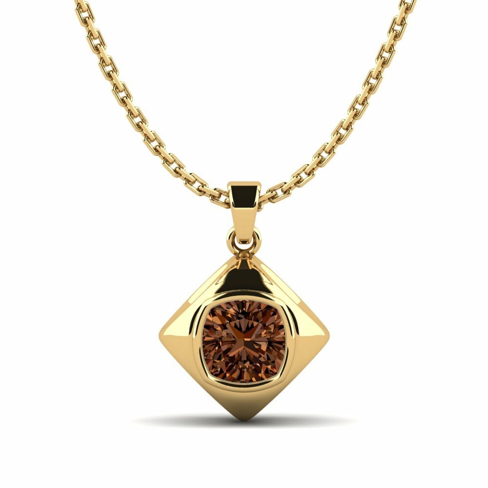 Bruine Diamant Dames Hanger Pioggia