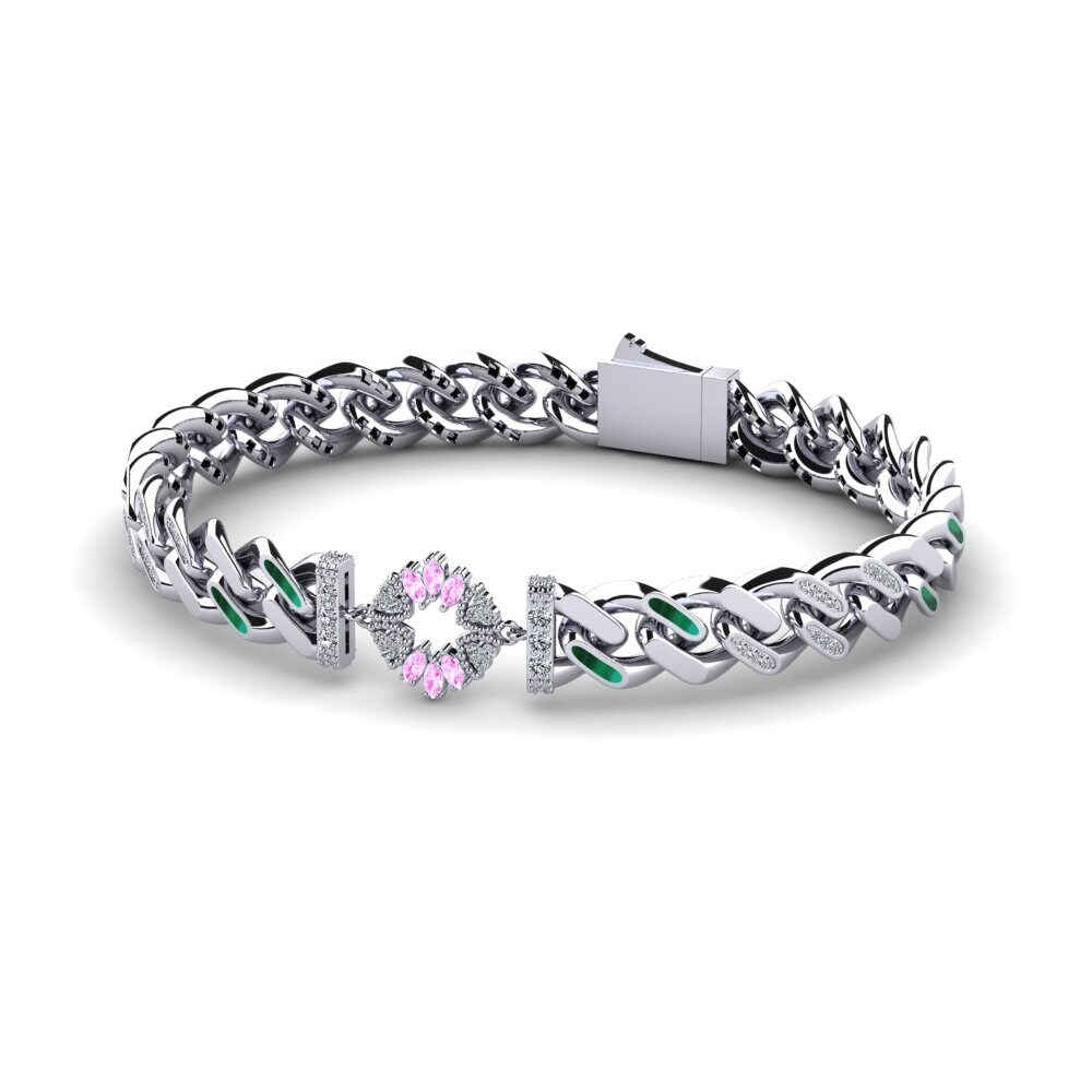Pink Sapphire Women's Bracelet Pionizves