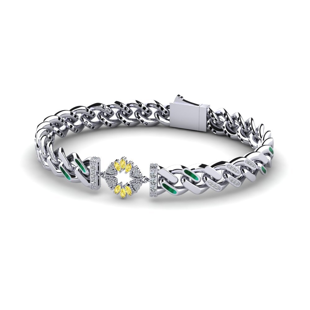 Yellow Sapphire Women's Bracelet Pionizves