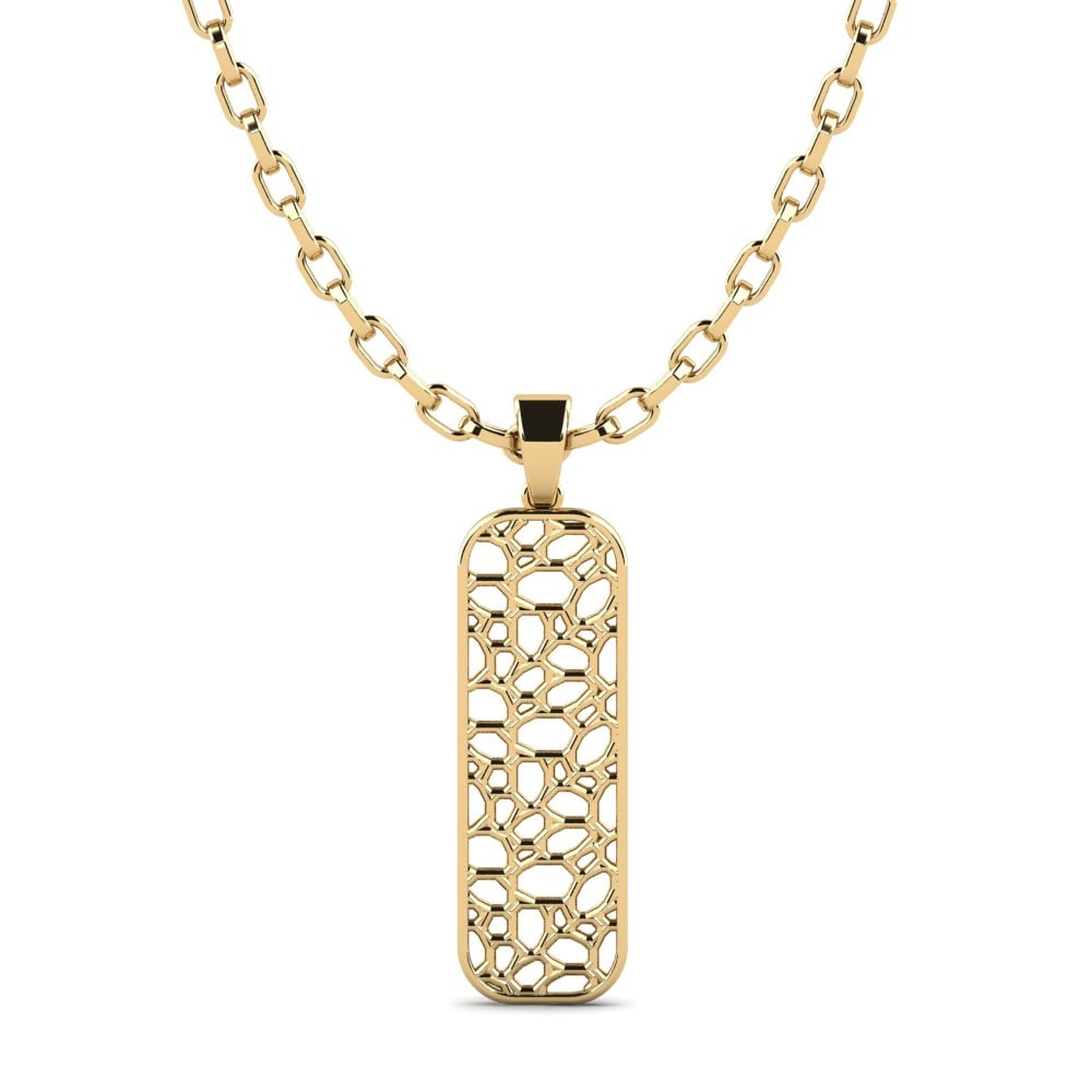 Or Jaune 9k Pendentif pour homme Piratage