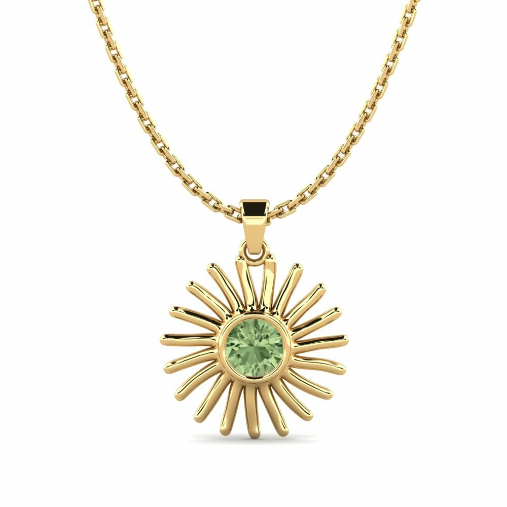 Green Sapphire Women's Pendant Pirouette