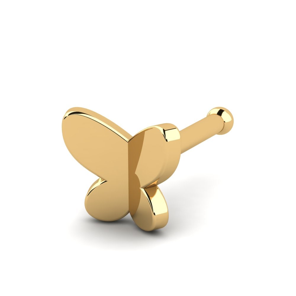 Or Jaune 18k Piercing Nez Pita