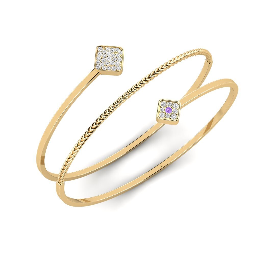 Améthyste Bracelet jonc femme Pixar