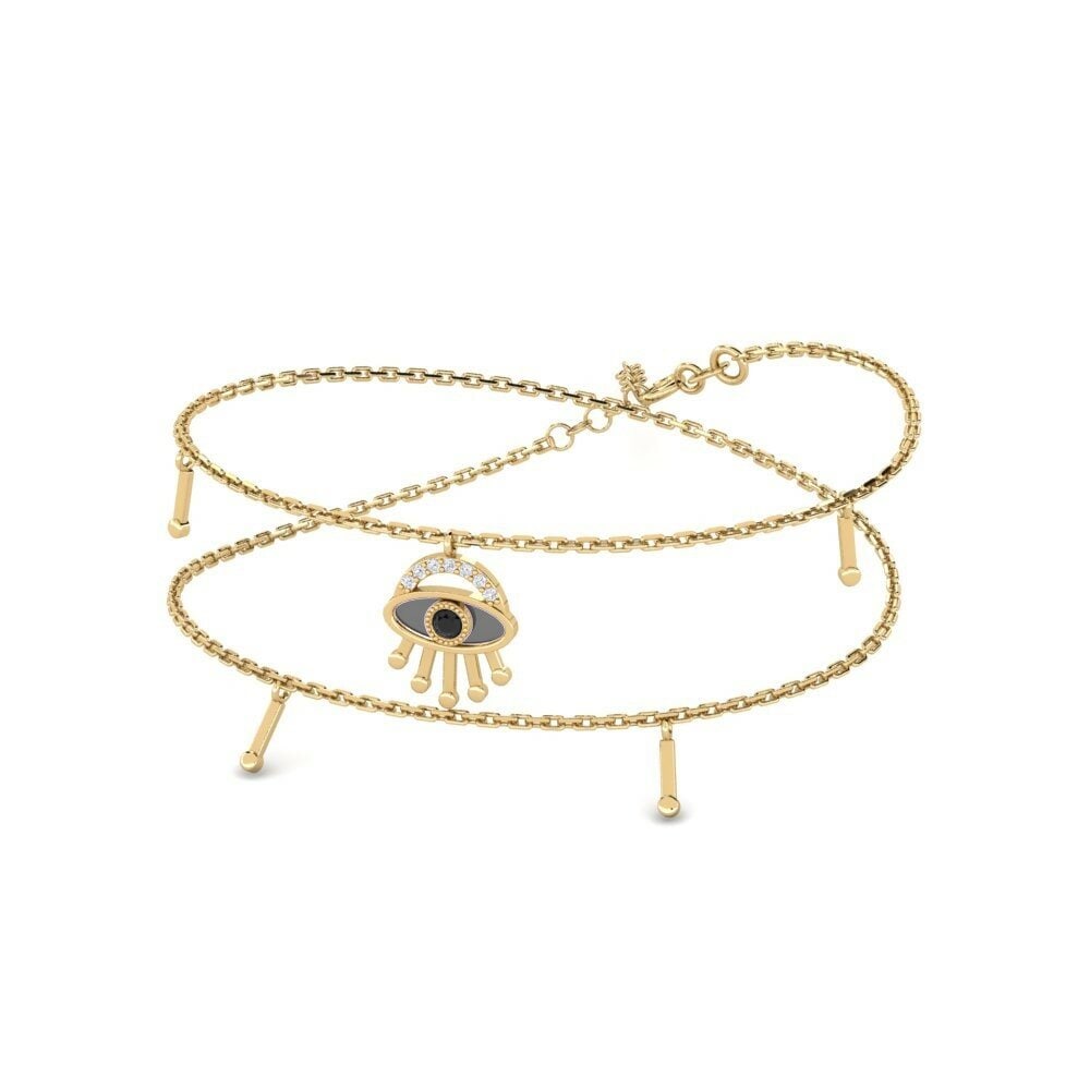 14k Oro Amarillo Collar de Mujer Piya