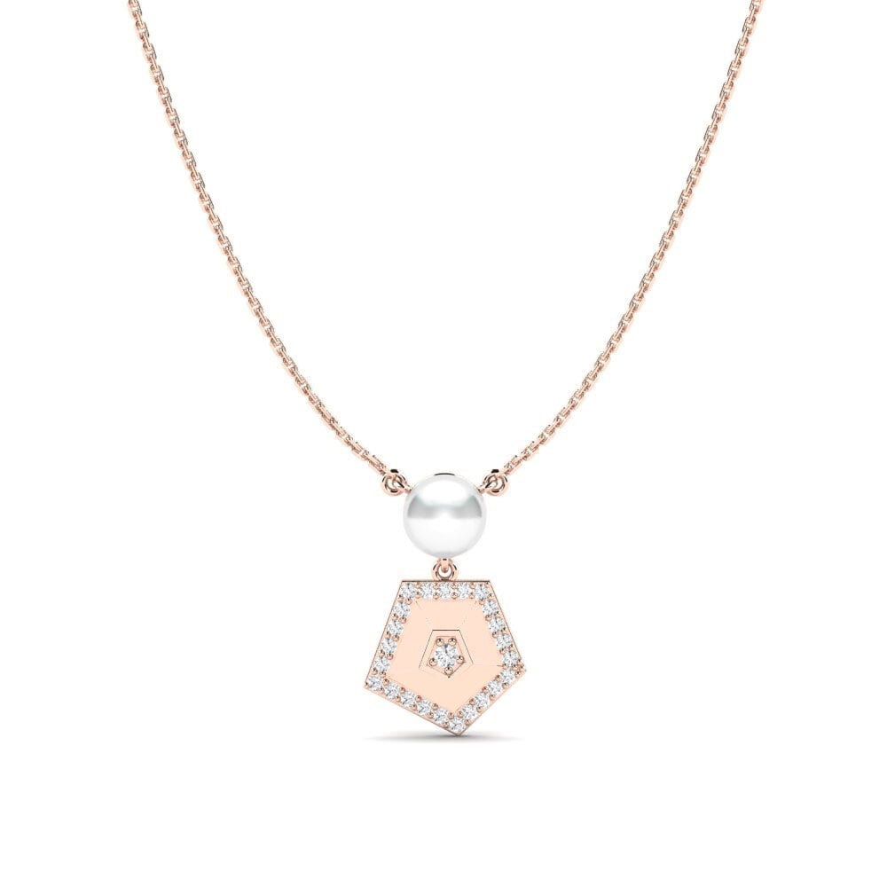 Oro Rosso 585 Collana da donna Planetarium