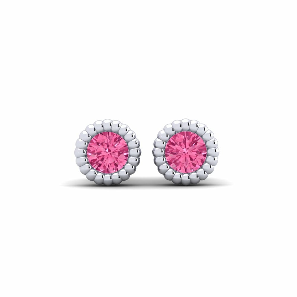 Pink Tourmaline Earring Planta