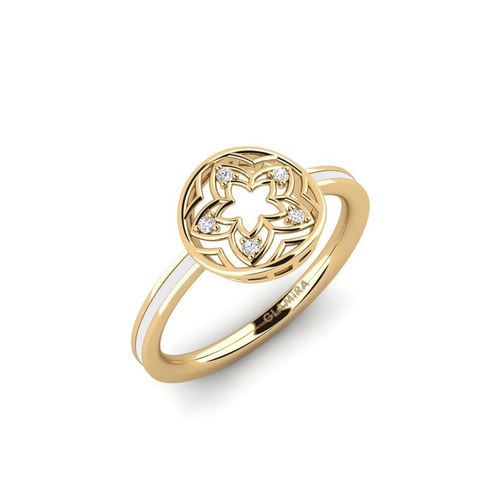 Weißer Saphir Ring Plantajo