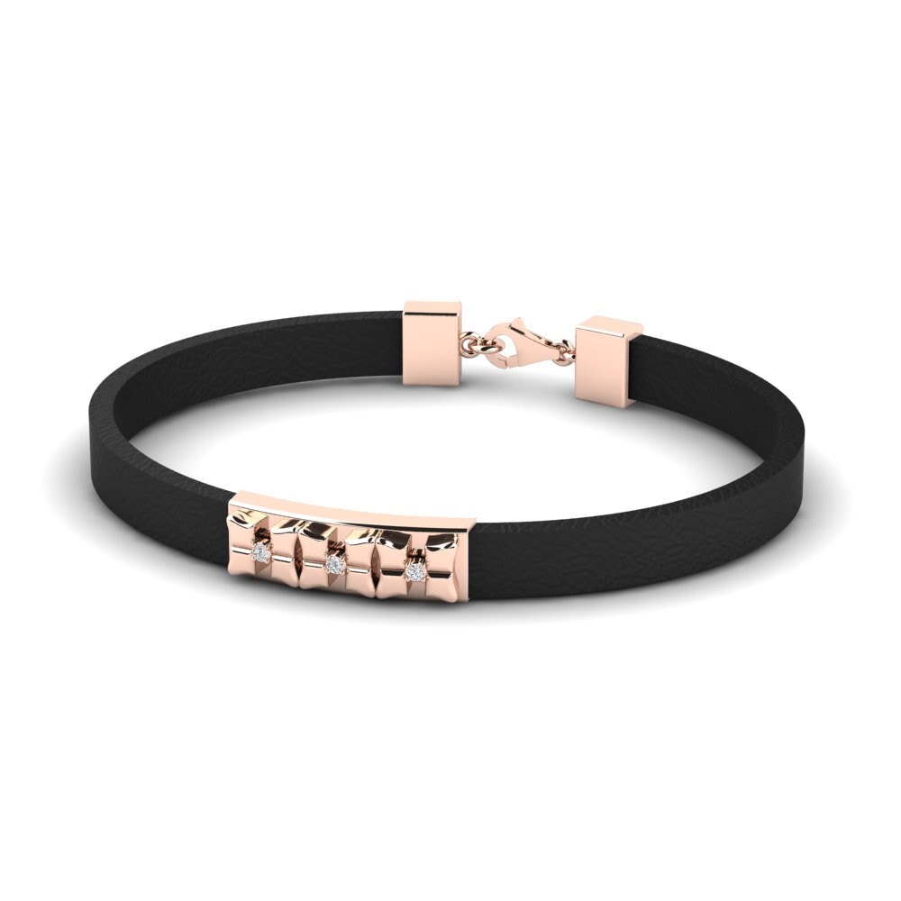 14ct Rose Gold Men's Bracelet Poch