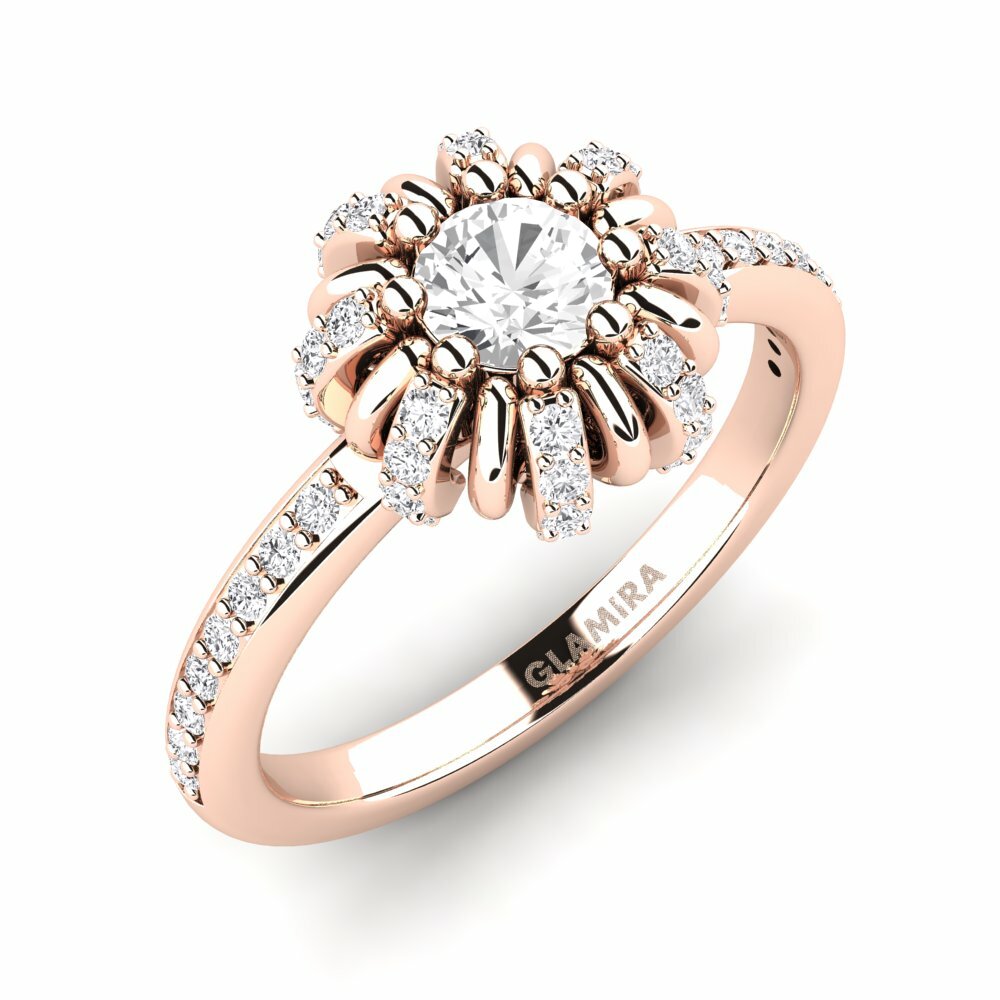 Saphir Blanc Bague Podod