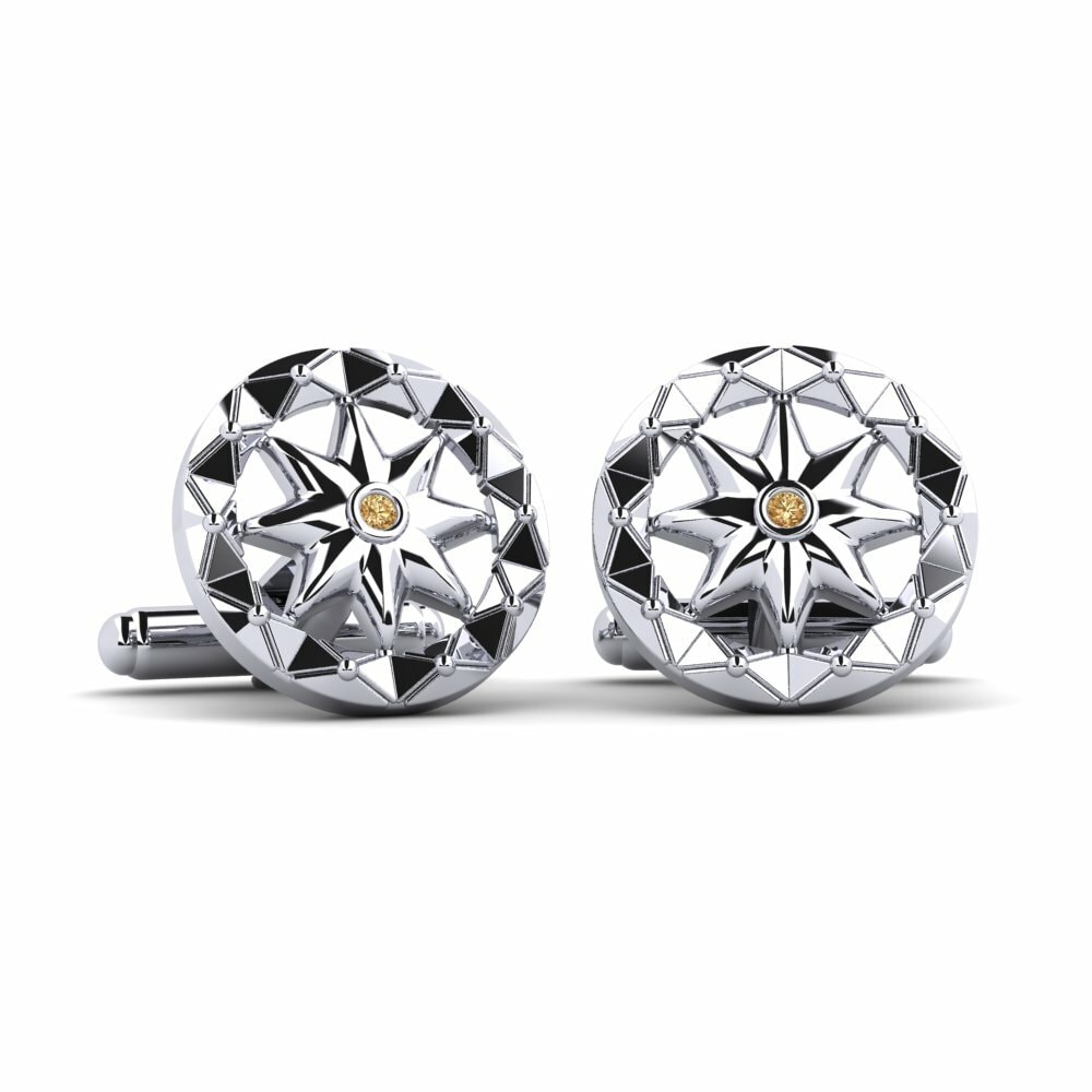 Brown Diamond Cufflink Poeticus