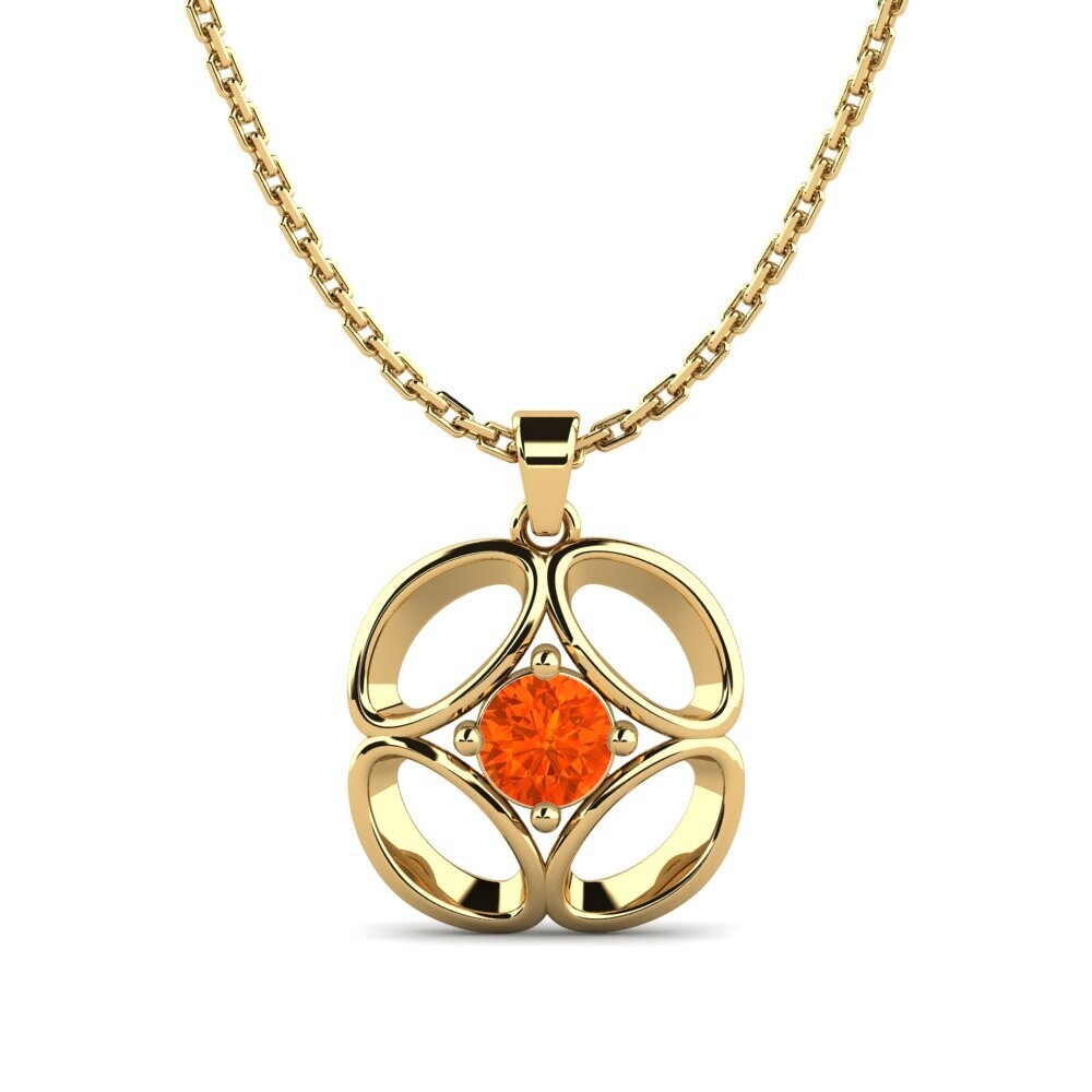 Fire-Opal Women's Pendant Pogey