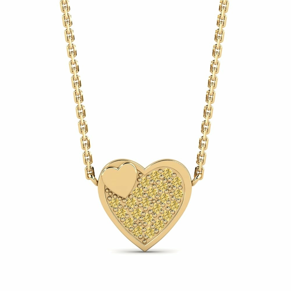 Yellow Diamond Kid's Necklace Pohon