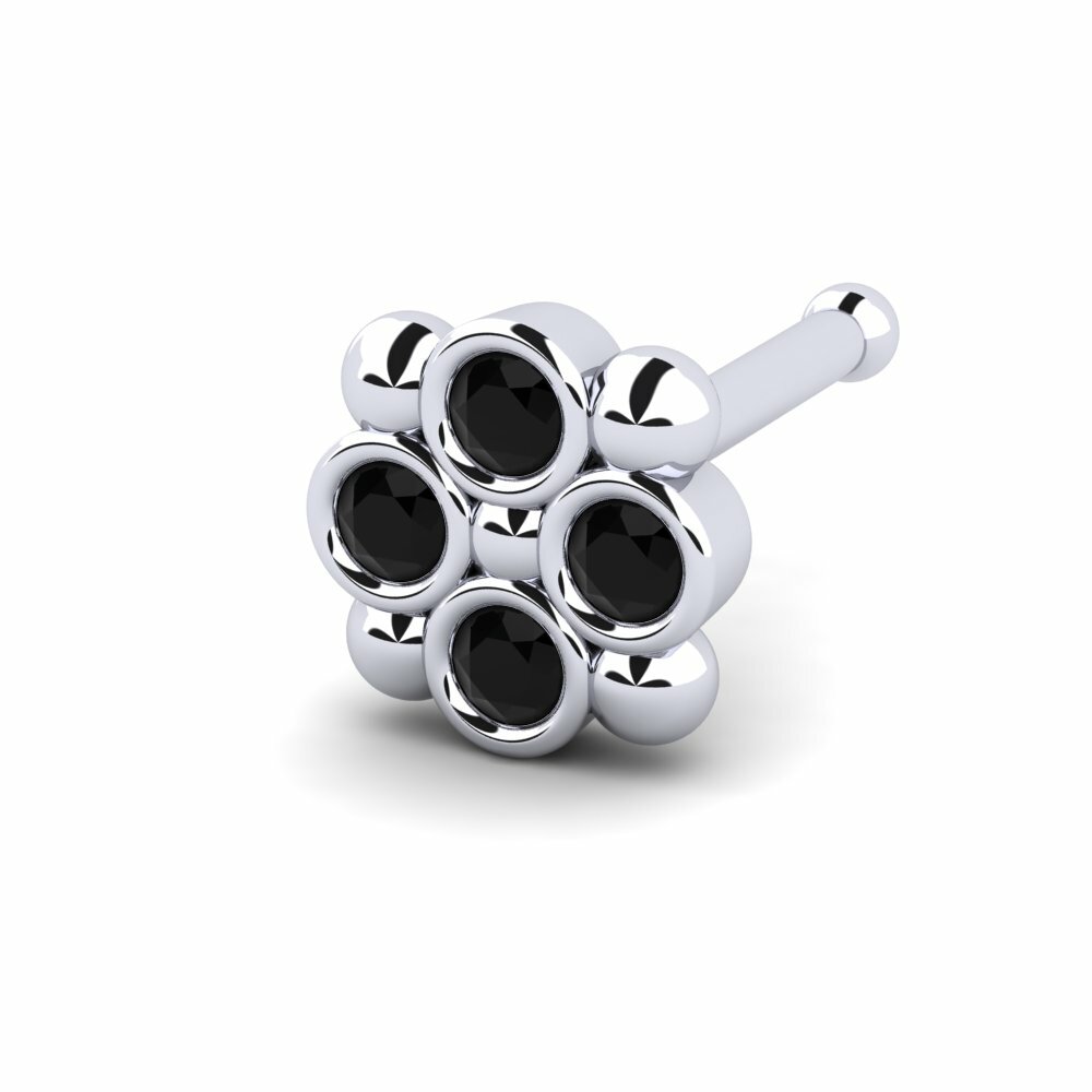 Black Diamond Nose Pin Poignant