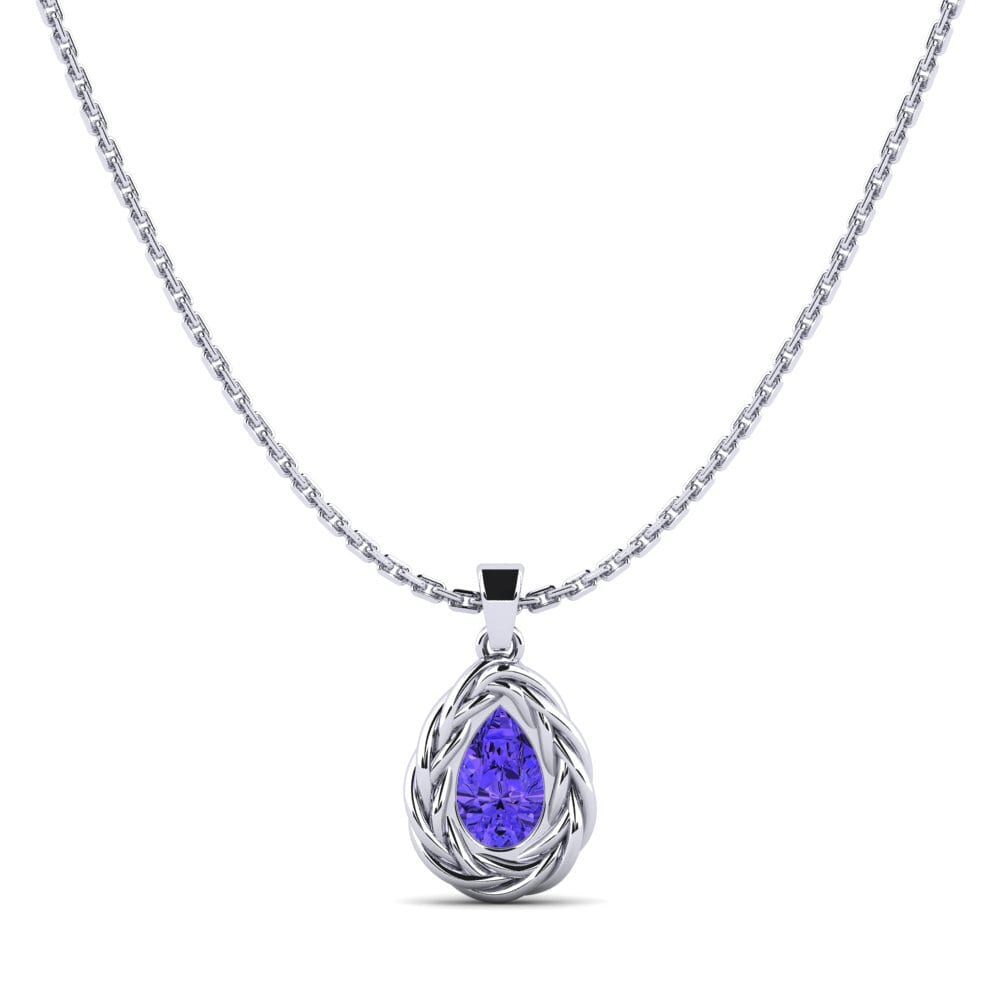 950 Platinum Tanzanite Women's Pendant Polica
