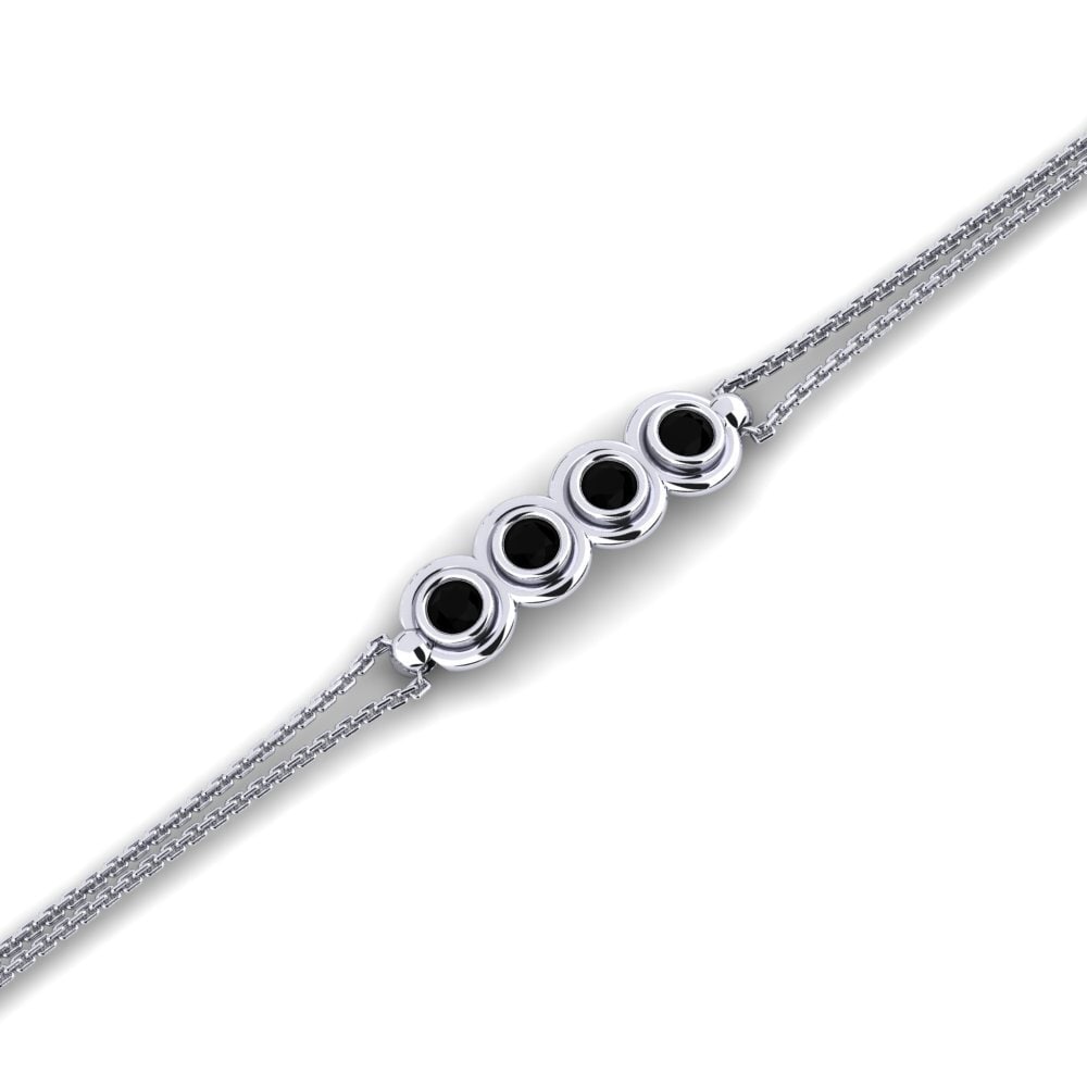 Schwarzer Diamant Damen armband Polil