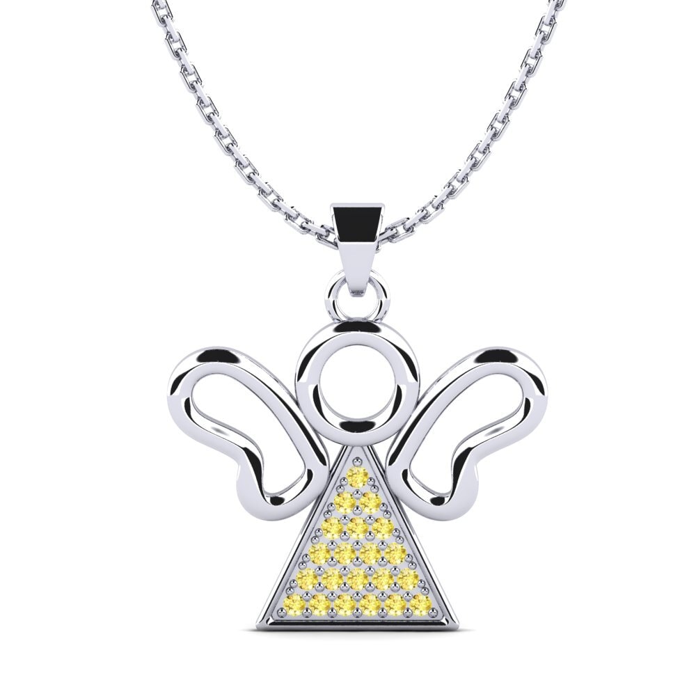Yellow Sapphire Women's Pendant Polinka