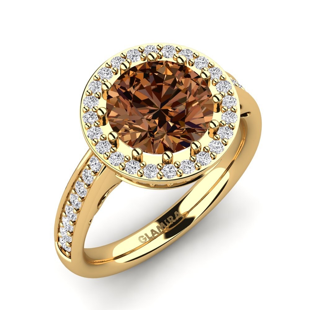Brauner Diamant Verlobungsring Pollak