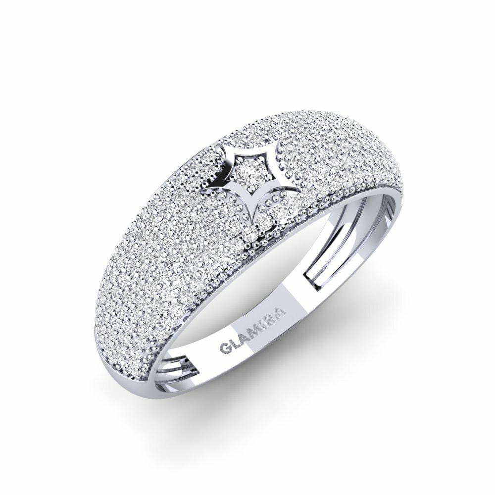 Saphir Blanc Bague Polyarga