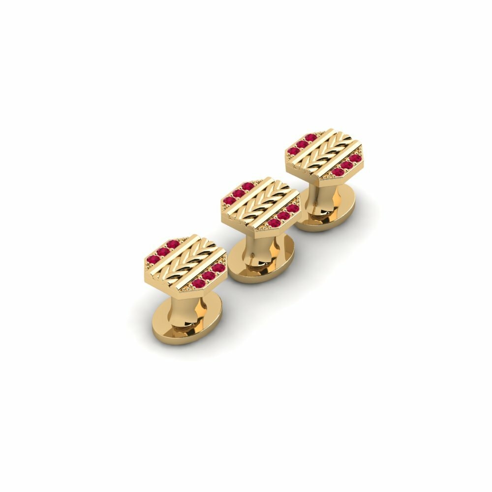 Ruby Tuxedo 3 Studs Pontoi