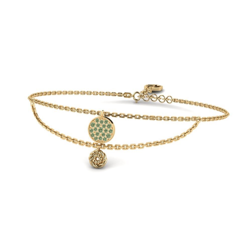 Grüner Diamant Damen armband Poppins