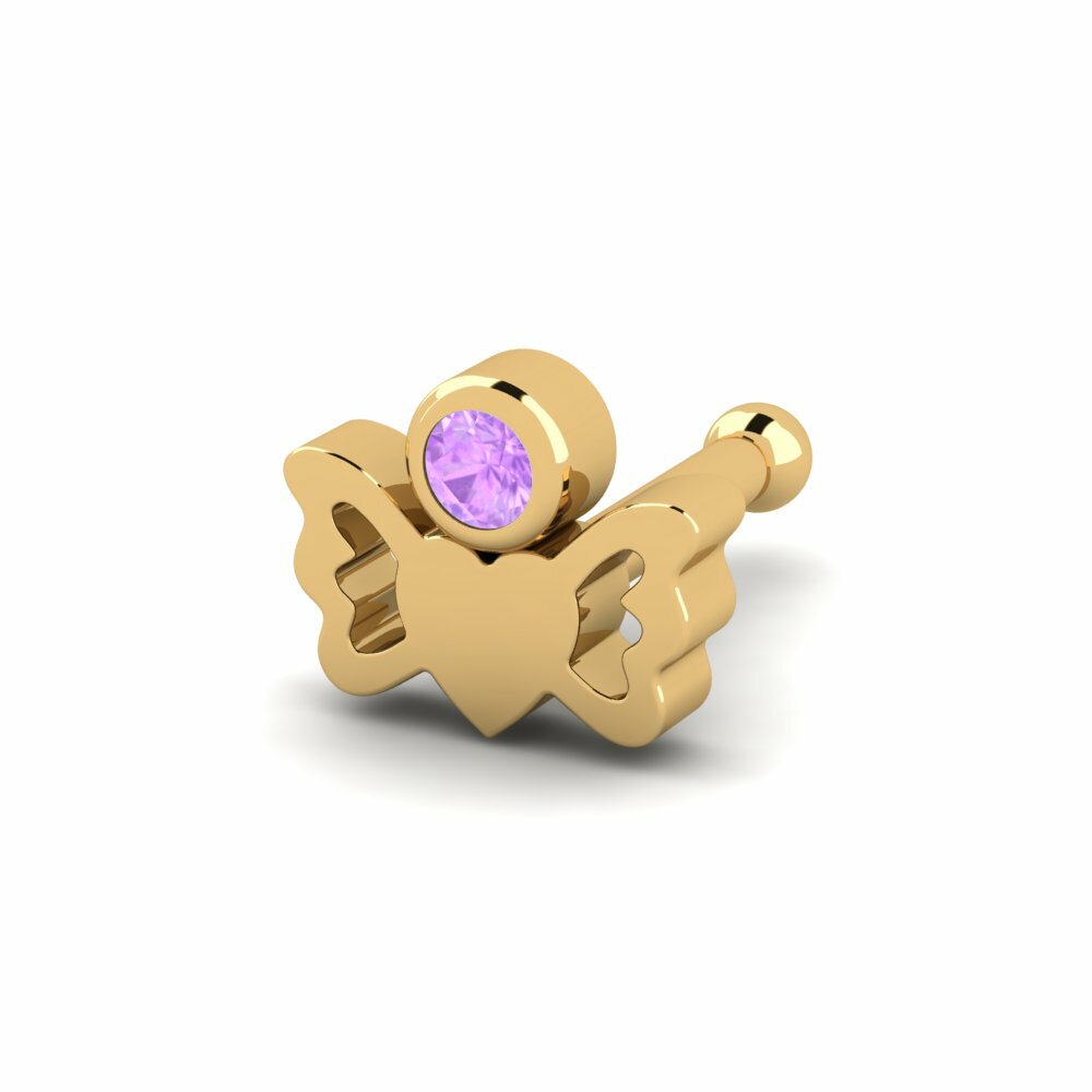 Amethist Neus Pin Poppn