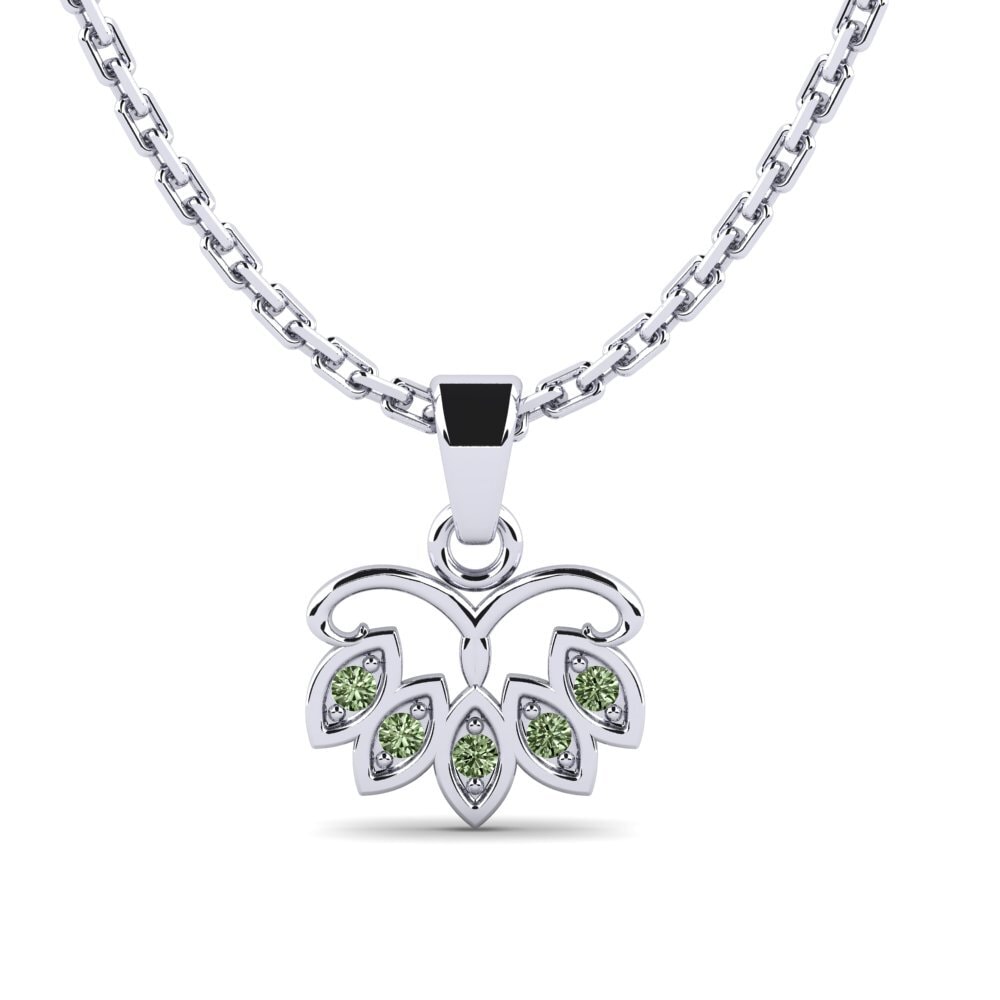 Diamante Verde Colgante de Mujer Potence