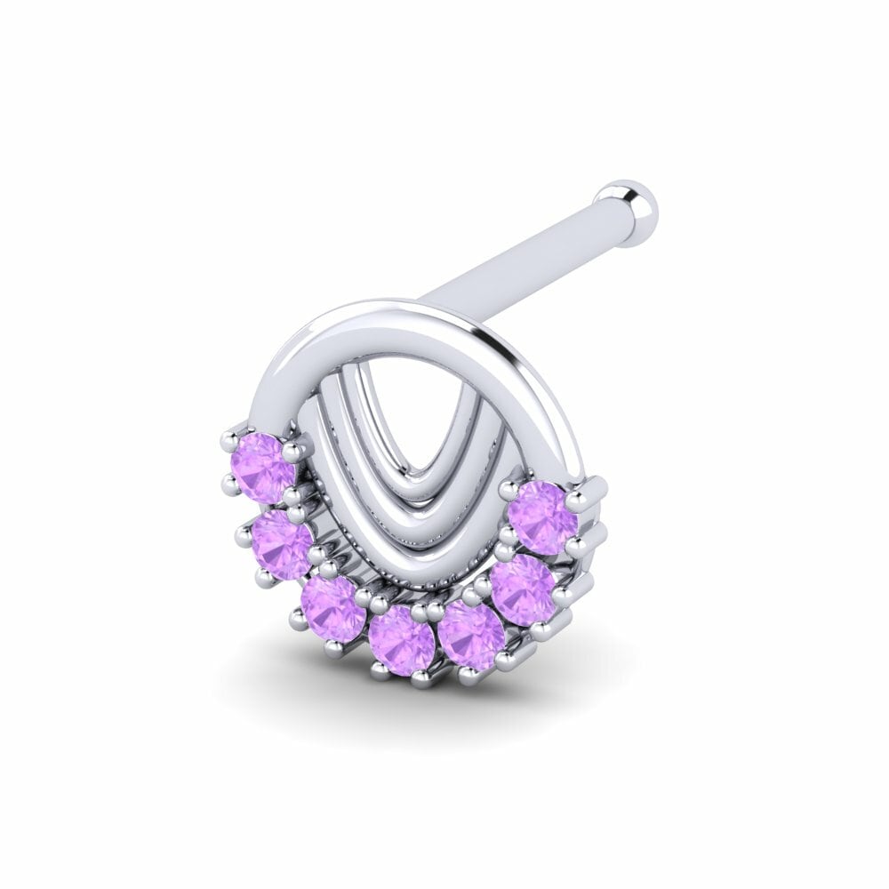 Amethyst Nose Pin Powie