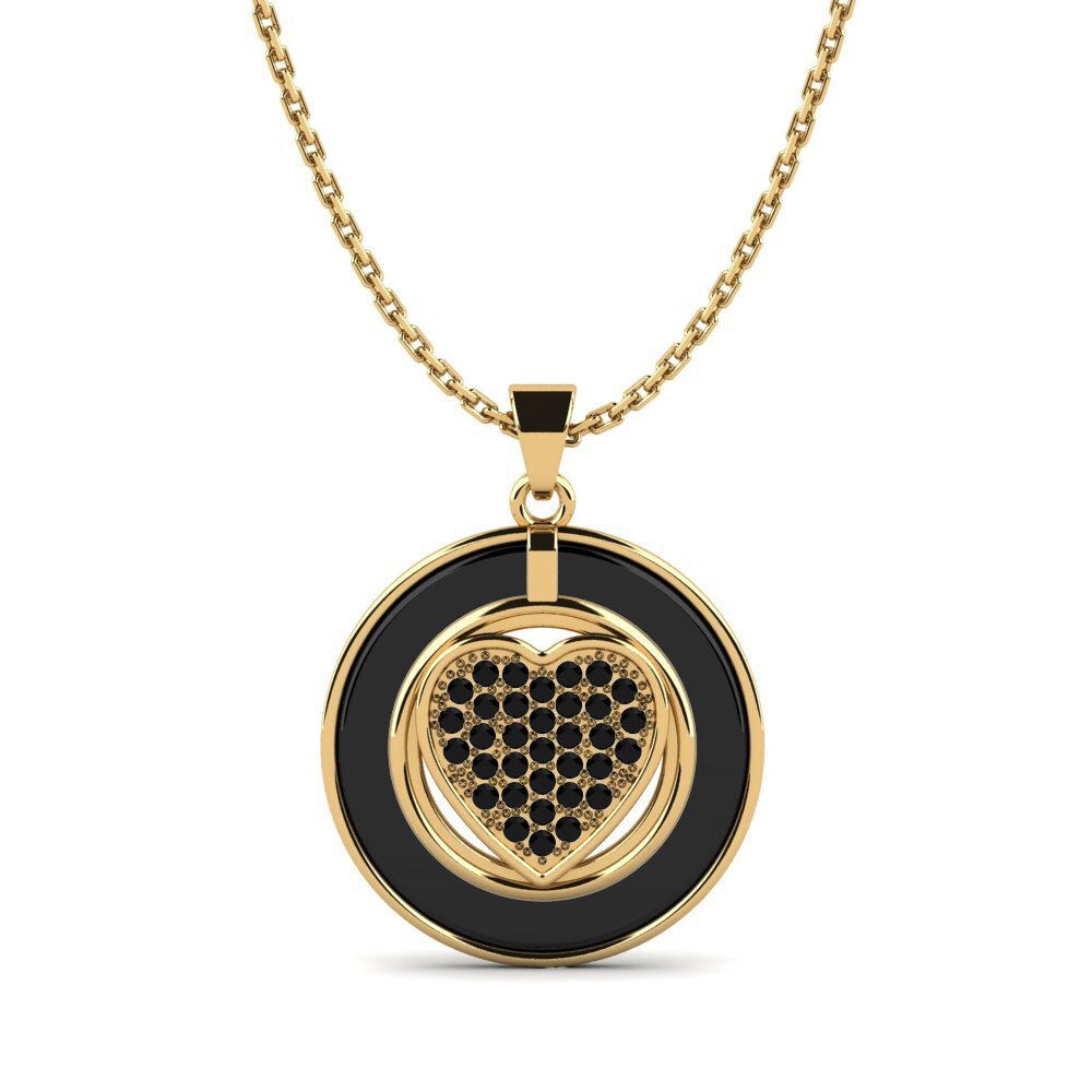 Diamante Negro Colgante de Mujer Poynter