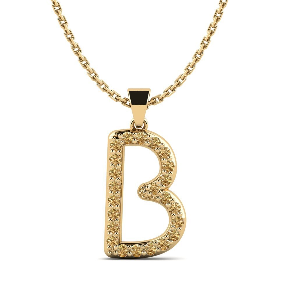 Brauner Diamant Damen anhänger Pracdett - B
