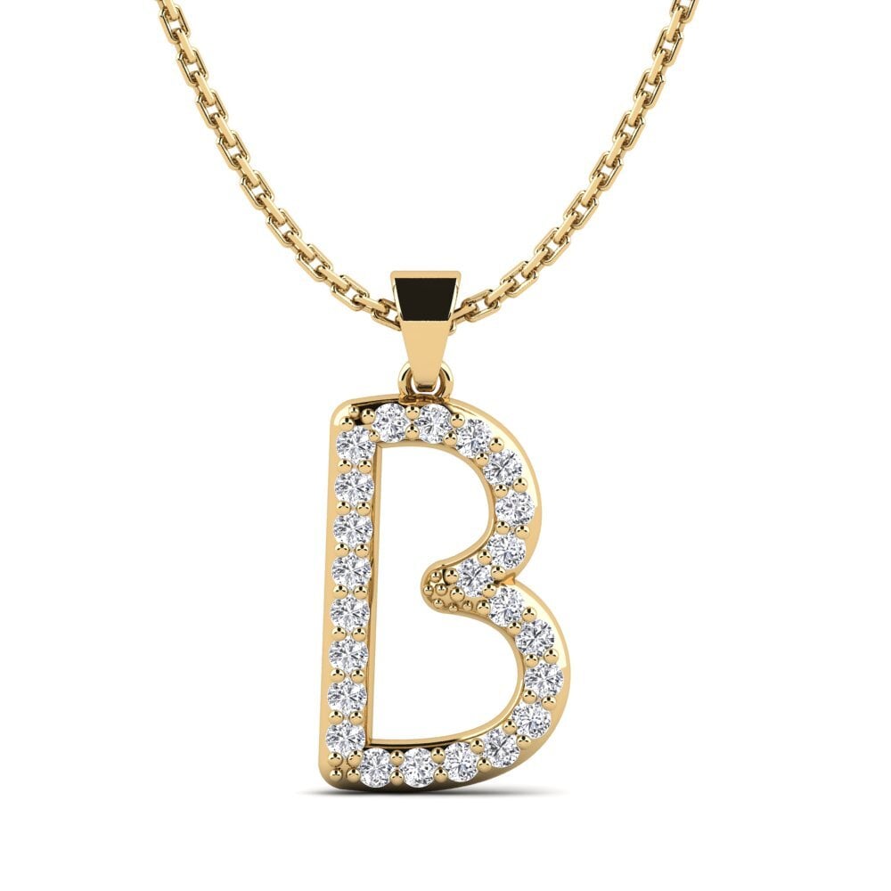 Diamant Damen anhänger Pracdett - B