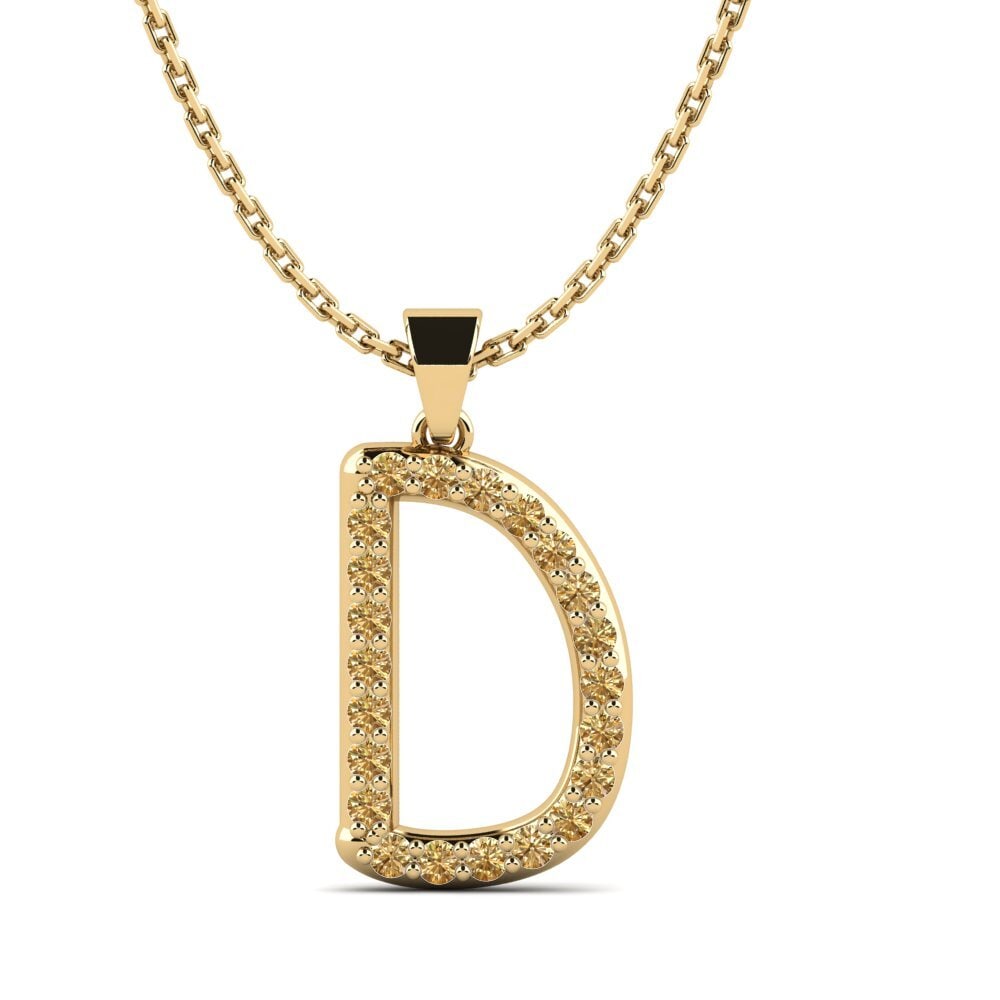 Brauner Diamant Damen anhänger Pracdett - D