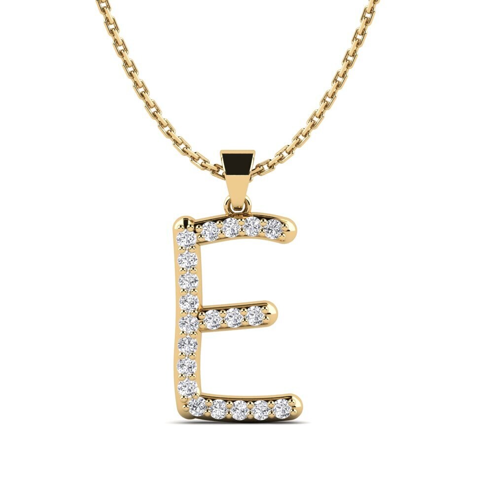 Diamant Damen anhänger Pracdett - E