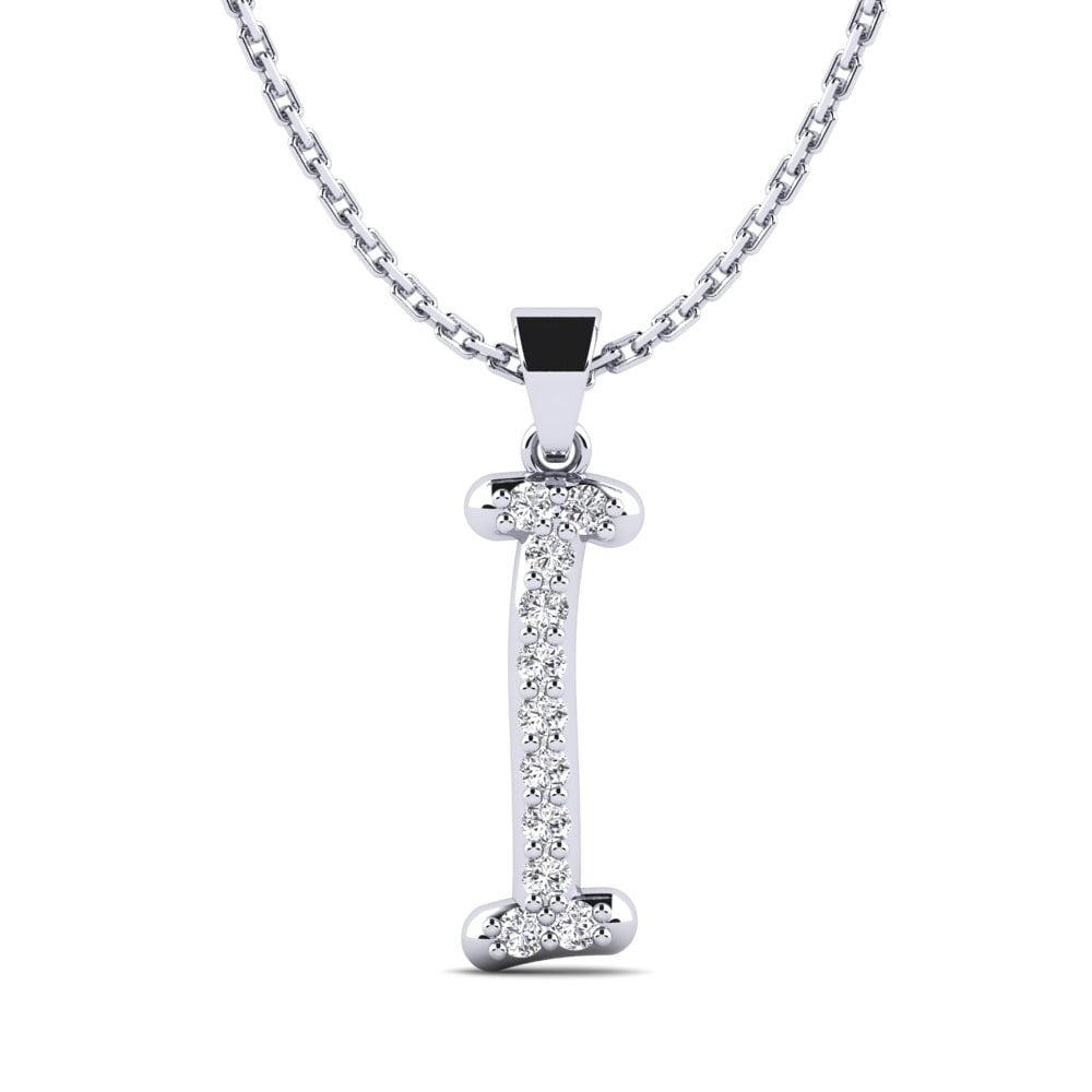 Weißgold 750 Diamant Damen anhänger Pracdett - I