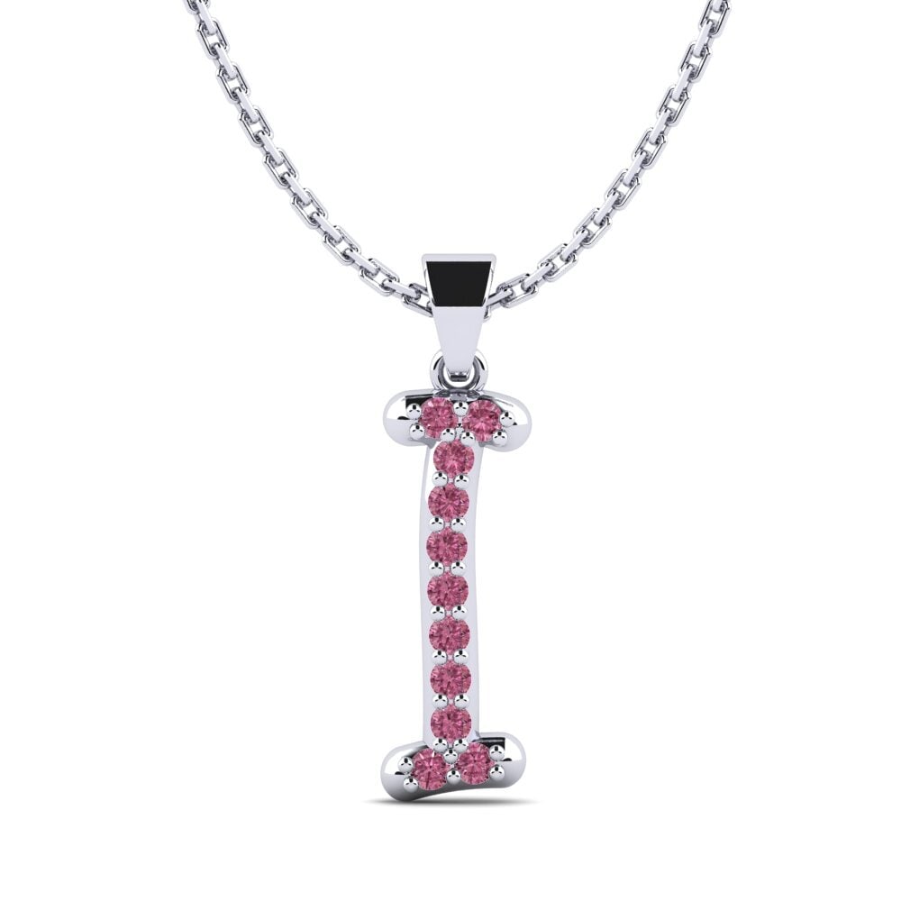 Weißgold 750 Rhodolit-Granat Damen anhänger Pracdett - I