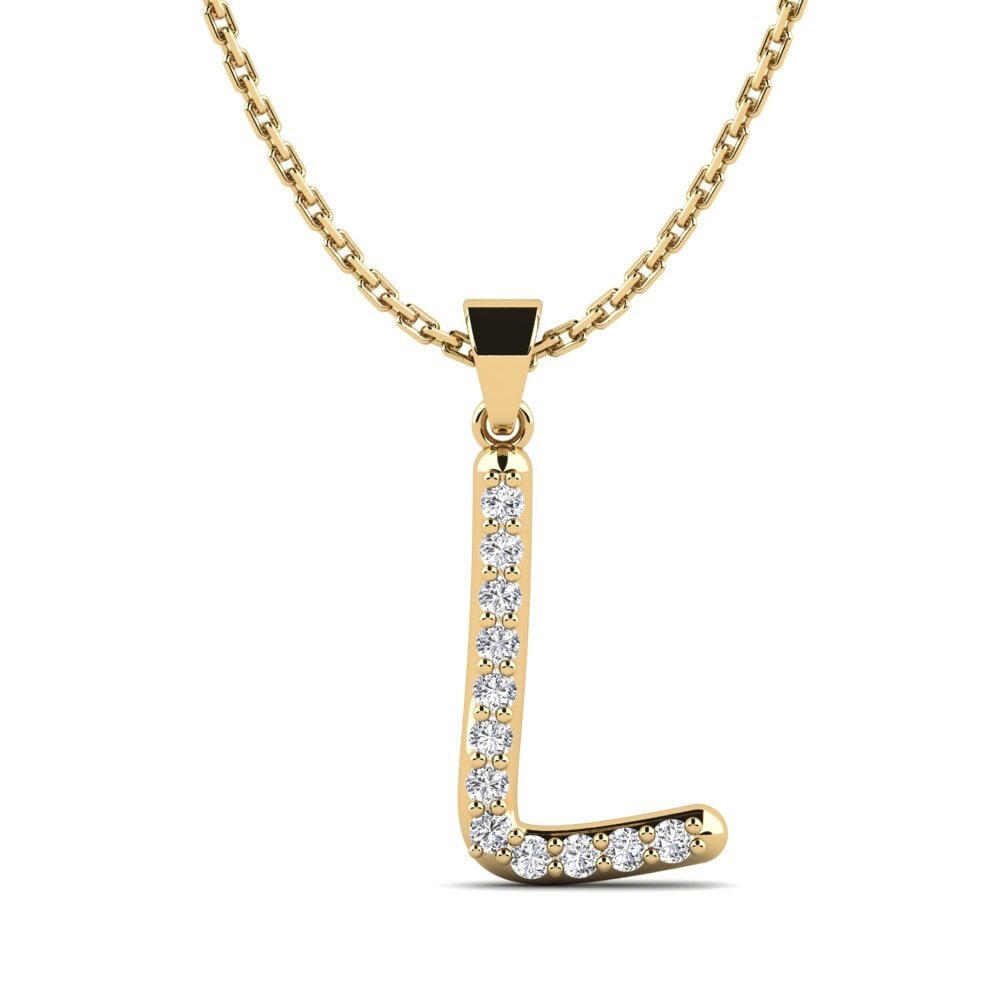 Diamant Damen anhänger Pracdett - L