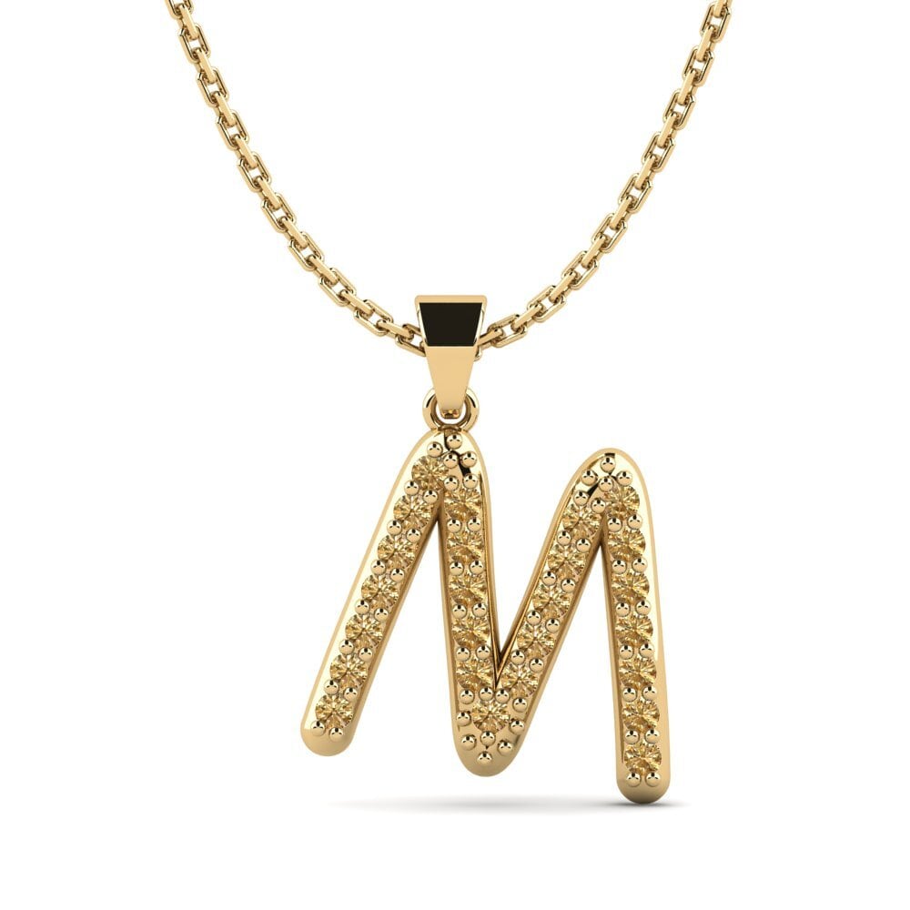 Brauner Diamant Damen anhänger Pracdett - M