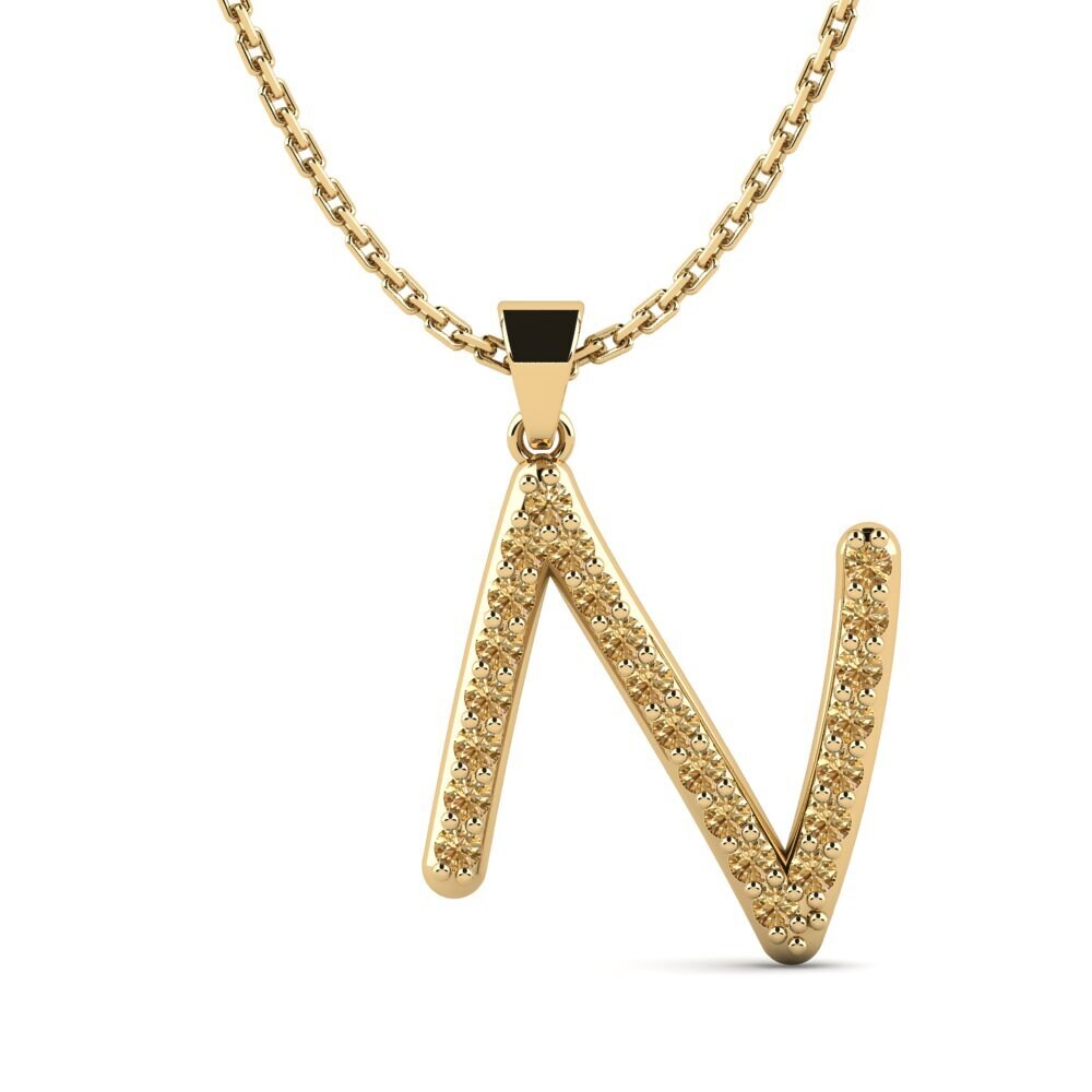 Brauner Diamant Damen anhänger Pracdett - N
