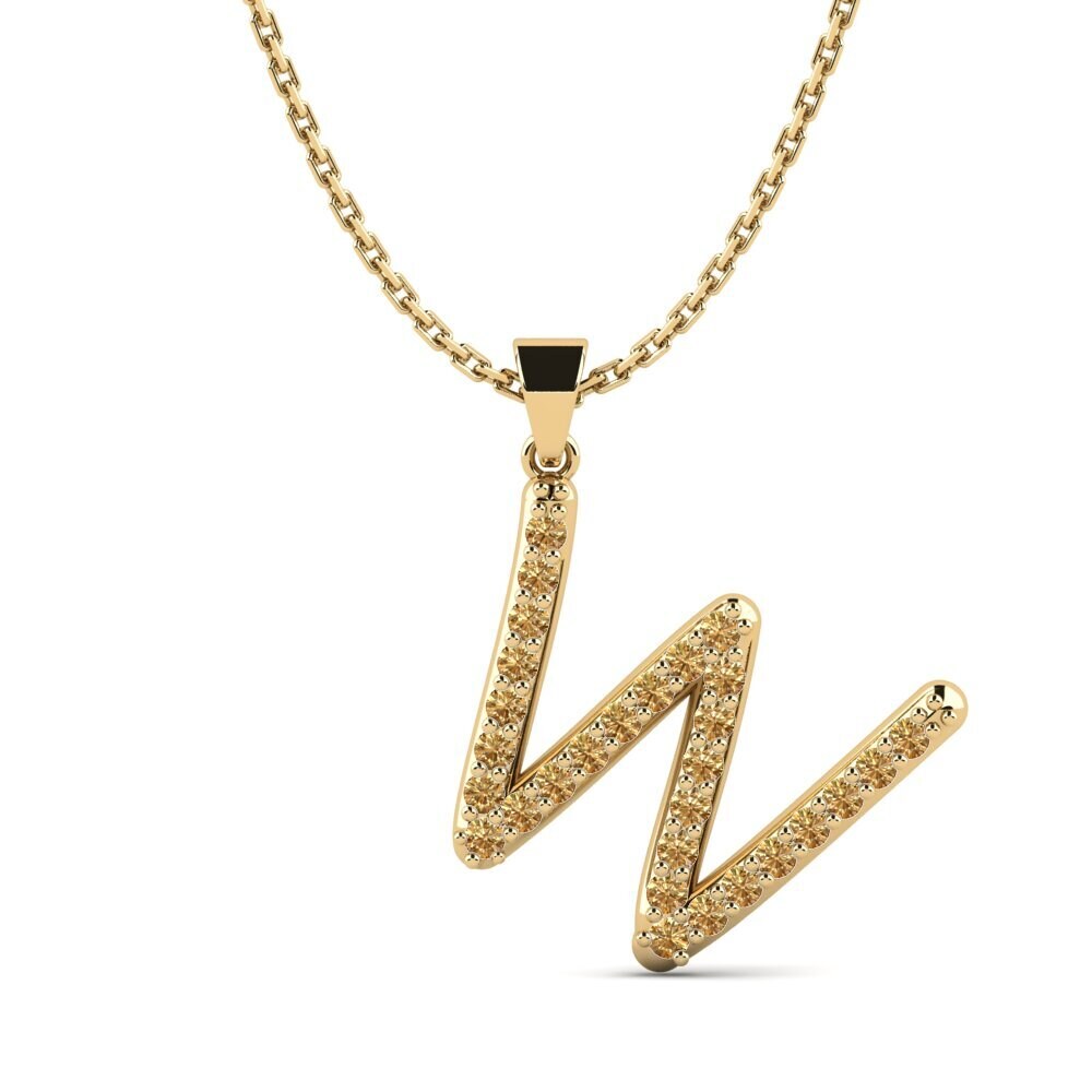 Brauner Diamant Damen anhänger Pracdett - W