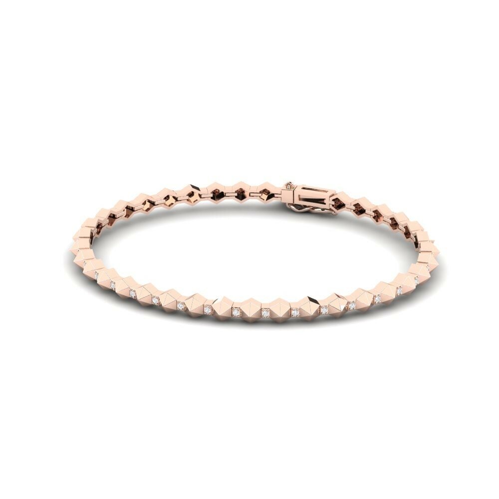 9k Oro Rosa Pulsera de Mujer Prania