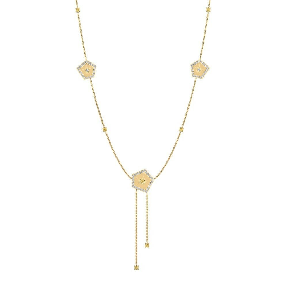 Diamante Giallo Collana da donna Precession