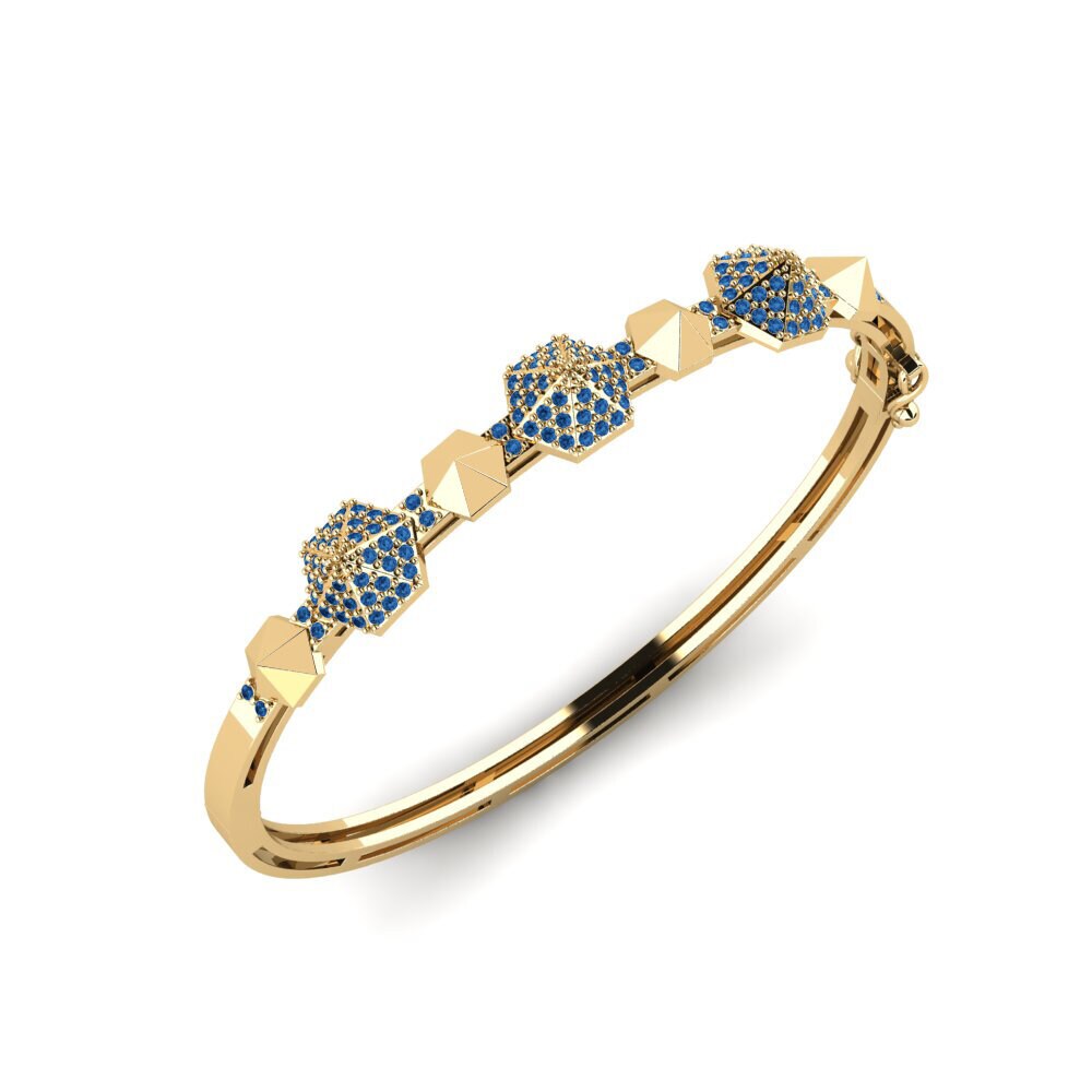 Dark Blue Zirconia Women's Bangle Presentzia