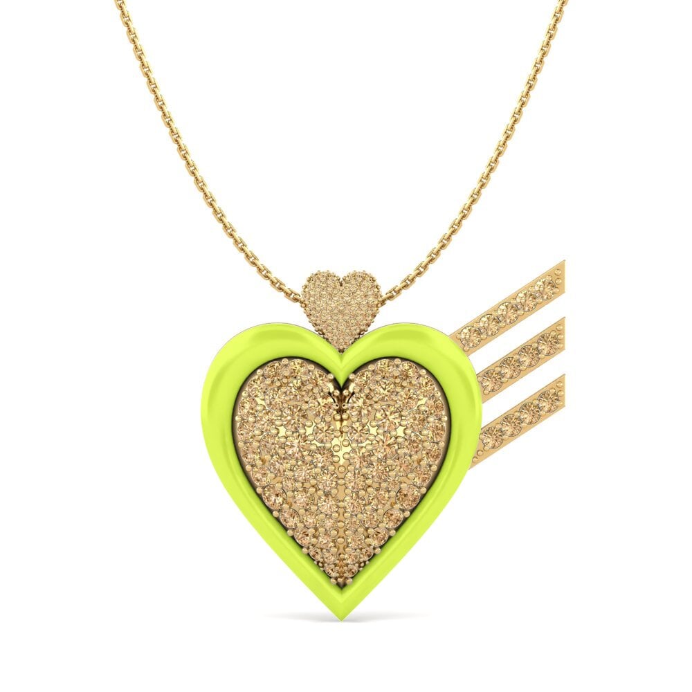 Diamante café Colgante de Mujer Priceless