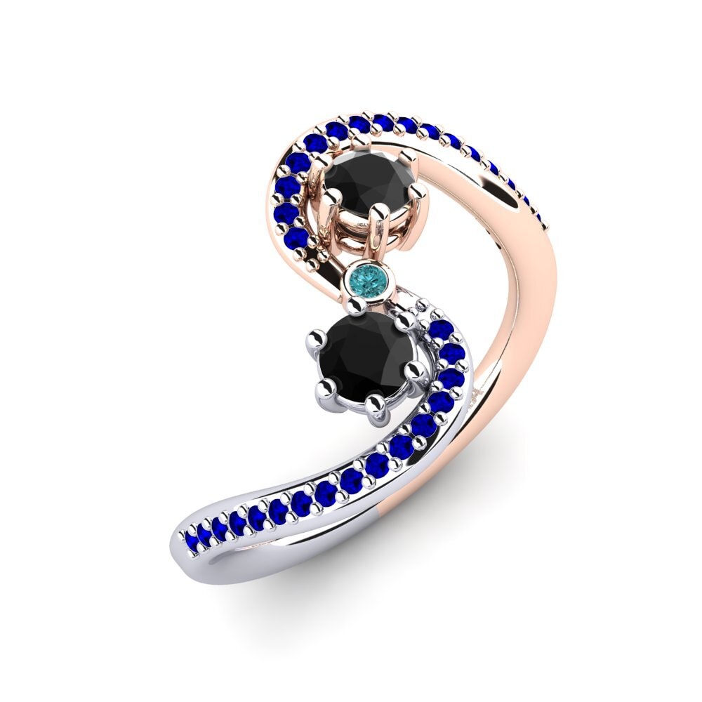 18ct Rose & White Gold Ring Priyota