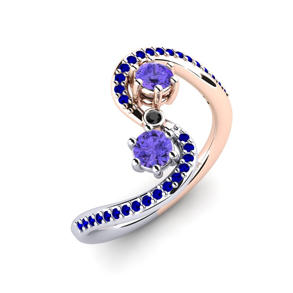 18ct Rose & White Gold Ring Priyota