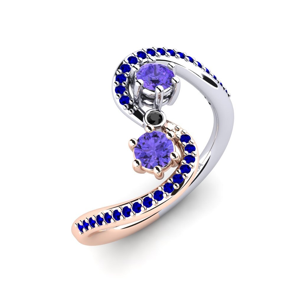 18ct White & Rose Gold Ring Priyota
