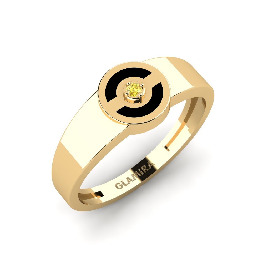 Yellow Sapphire Pinky Ring Profonda
