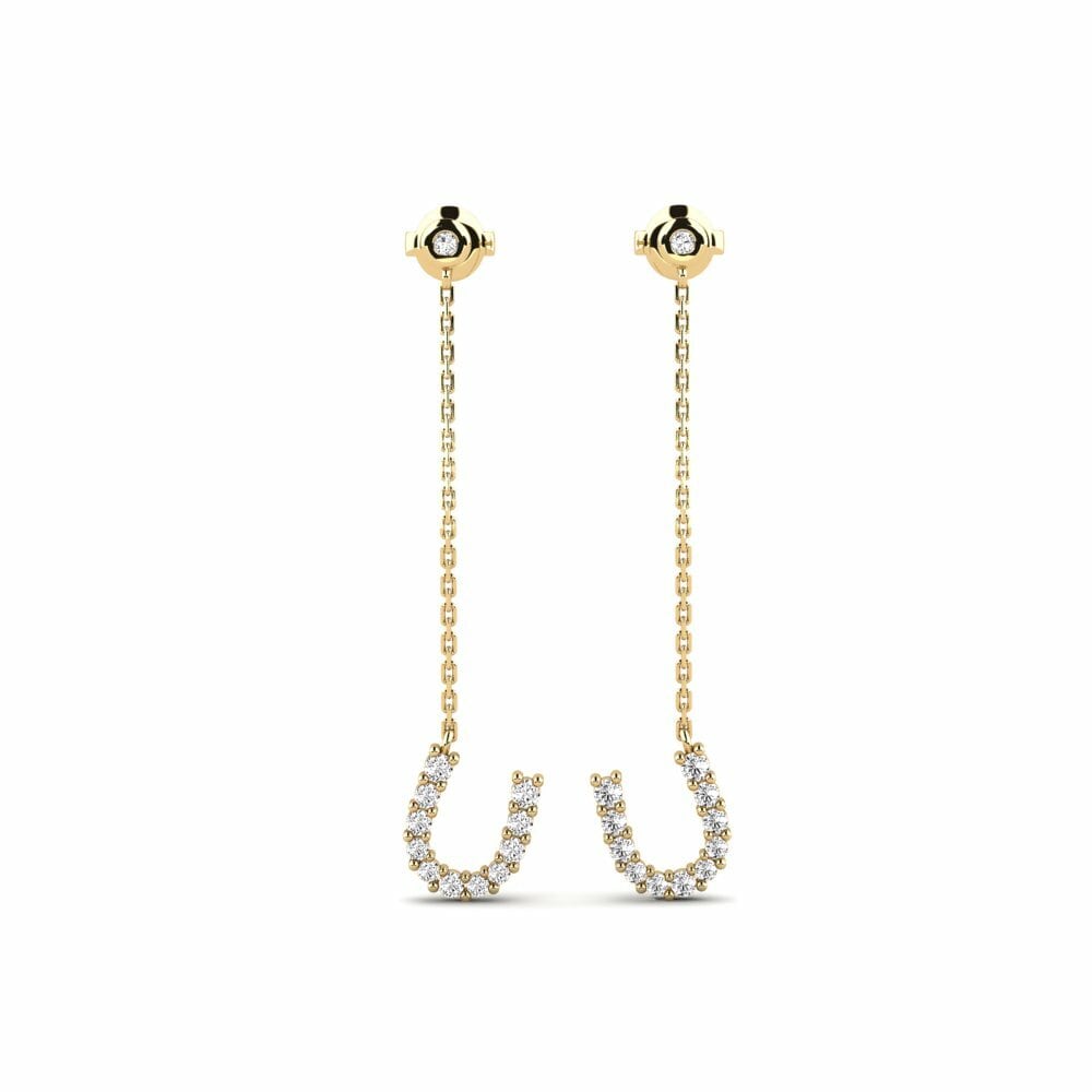 Moissanite Boucle d'oreille femme Promenliva